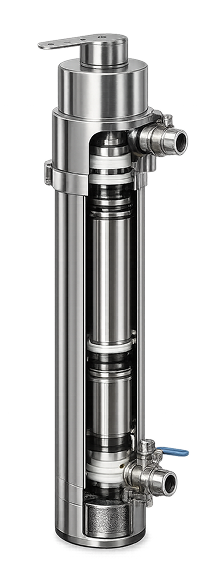 Intact Water stainless steel outdoor water filter body with registered Double Backwash and 360 degree Anti-Leak design