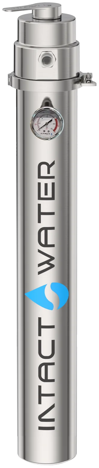Intact Water stainless steel outdoor water filter body with registered Double Backwash and 360 degree Anti-Leak design