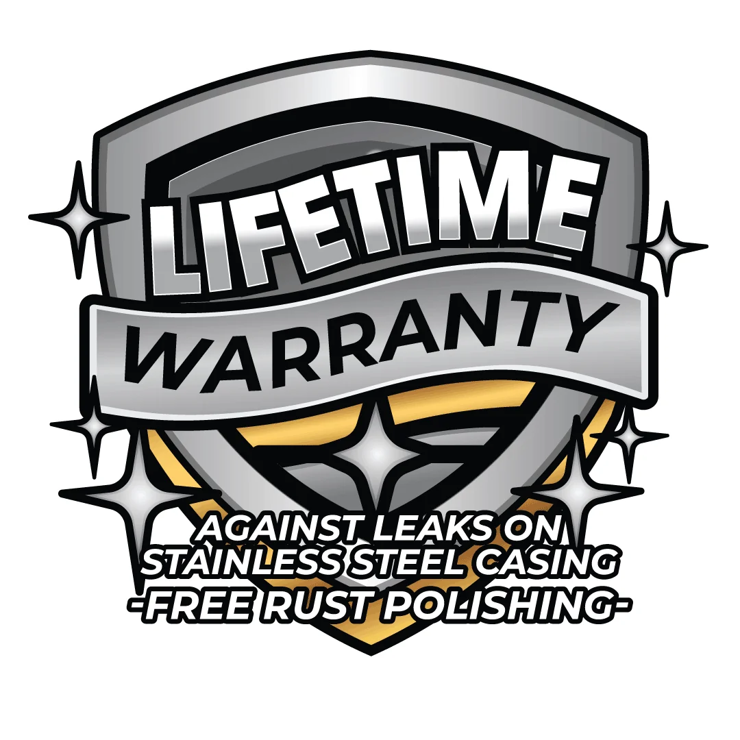 Lifetime warranty badge